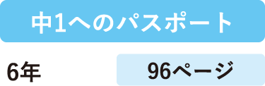中1へのパスポート 対象学年とページ数