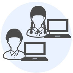 ID/PASSを児童に配信して利用開始